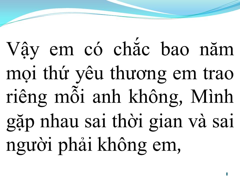 Lời bài hát SAI NGƯỜI SAI THỜI ĐIỂM