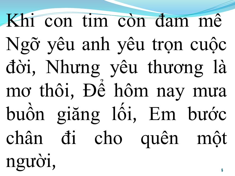 Lời bài hát MUỘN MÀNG