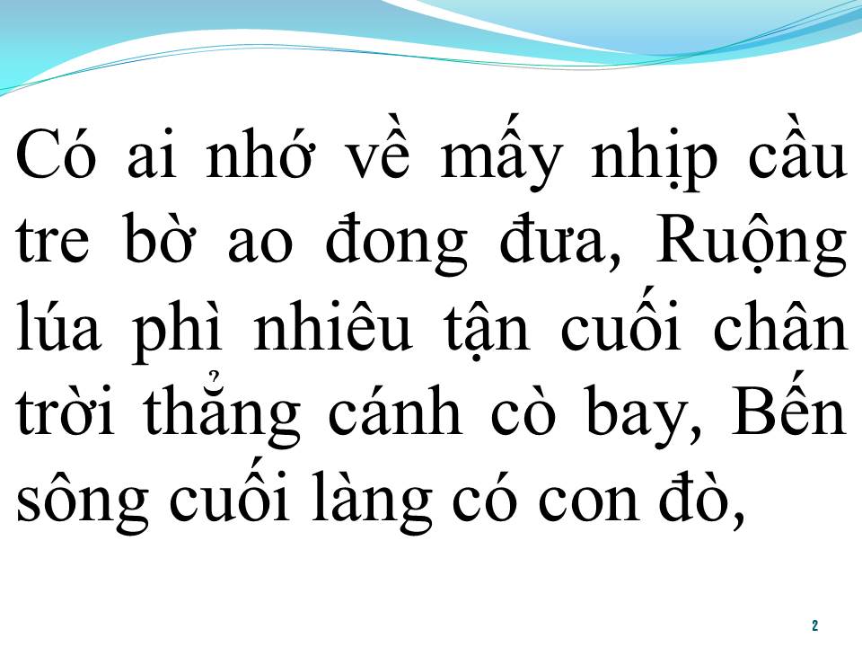 Lời bài hát TRÊN NHỊP CẦU TRE