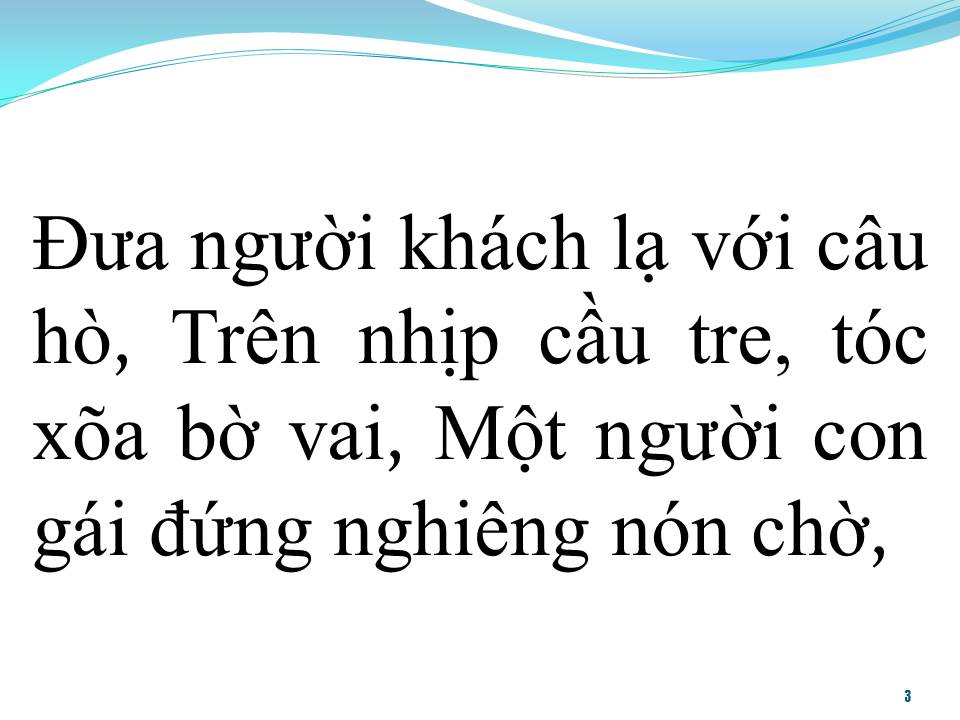 Lời bài hát TRÊN NHỊP CẦU TRE