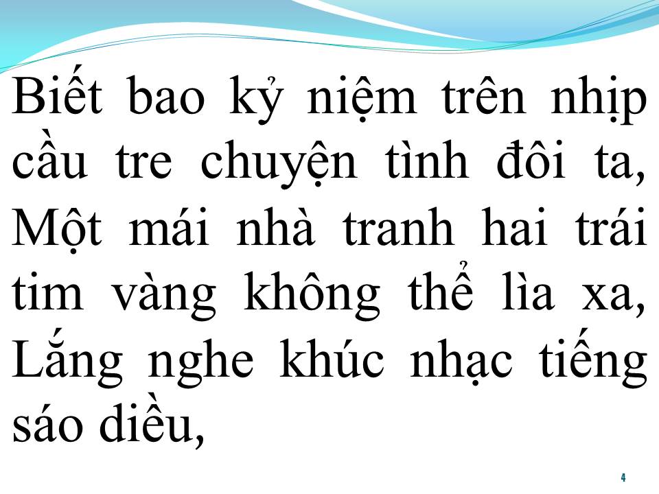 Lời bài hát TRÊN NHỊP CẦU TRE