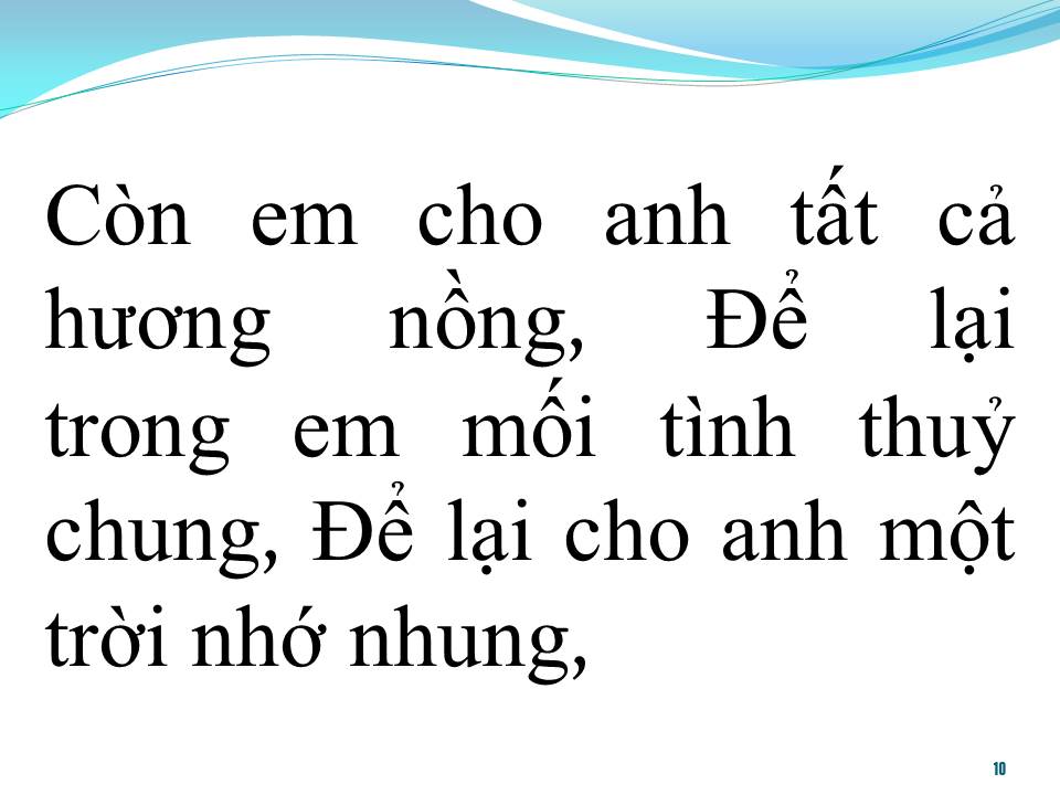 Lời bài hát HƯƠNG NỒNG