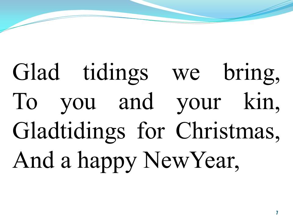 Lời bài hát WE WISH YOU A MERRY CHRISTMAS