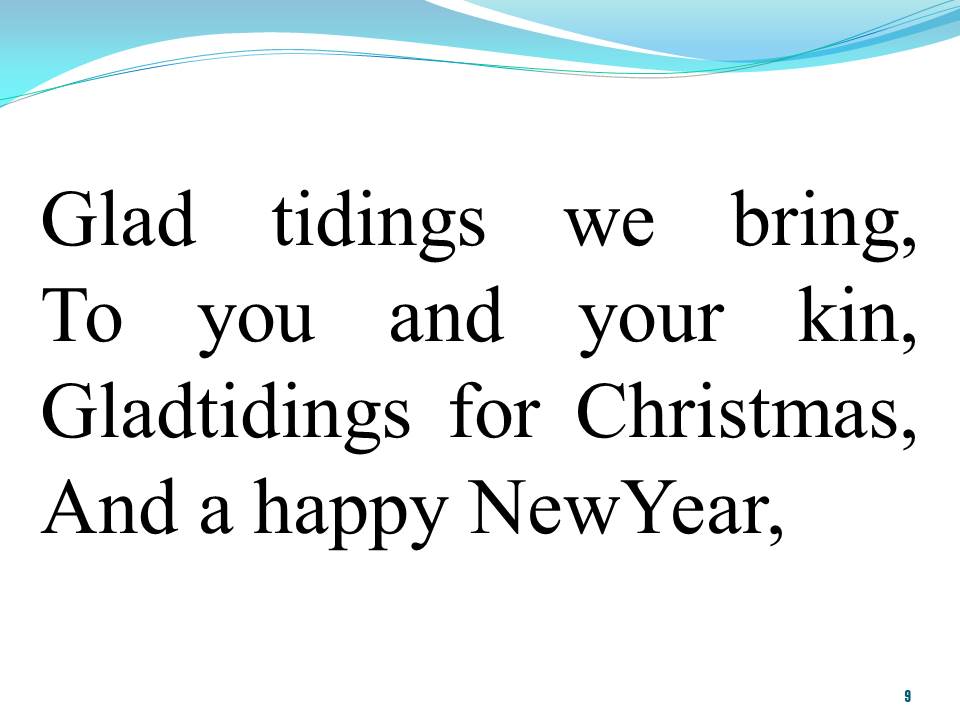 Lời bài hát WE WISH YOU A MERRY CHRISTMAS