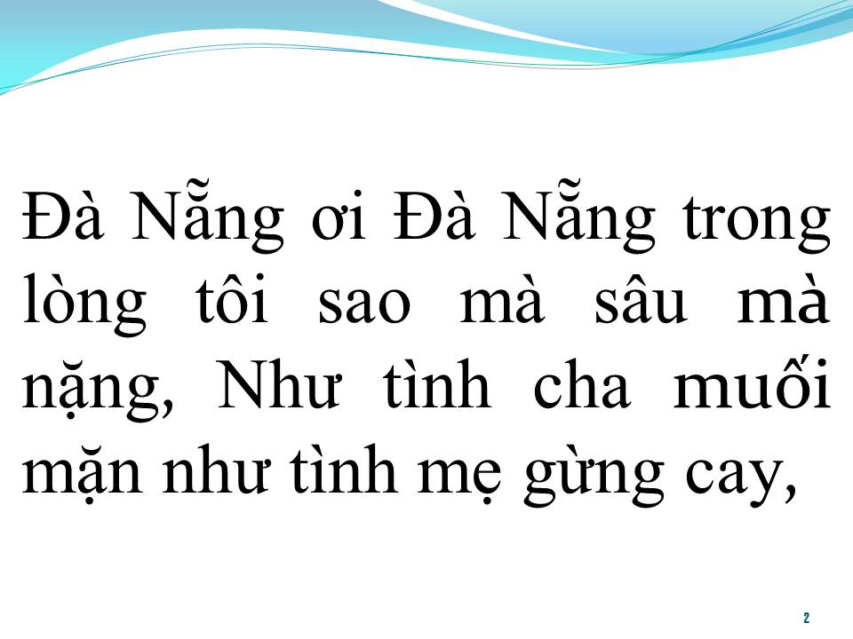 Lời bài hát ĐÀ NẴNG TÌNH NGƯỜI