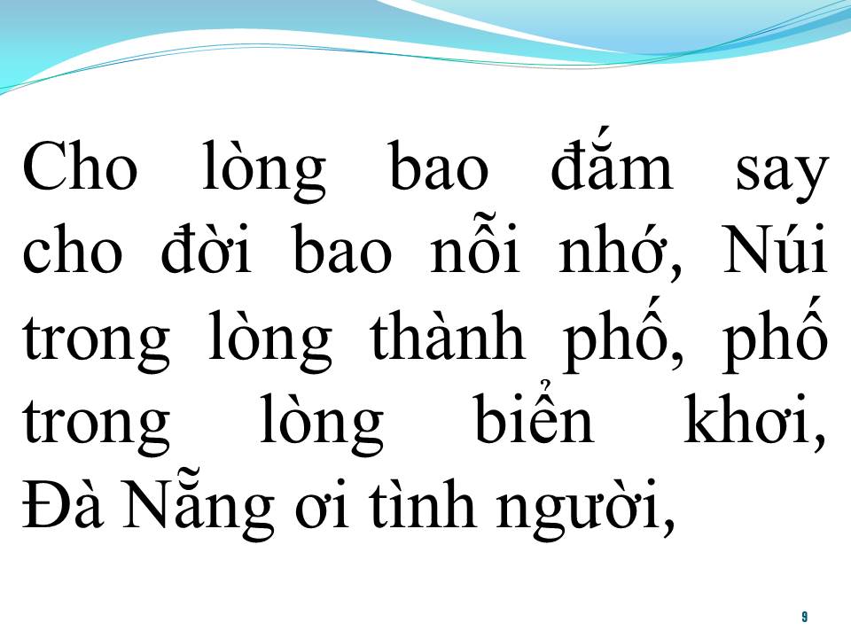 Lời bài hát ĐÀ NẴNG TÌNH NGƯỜI