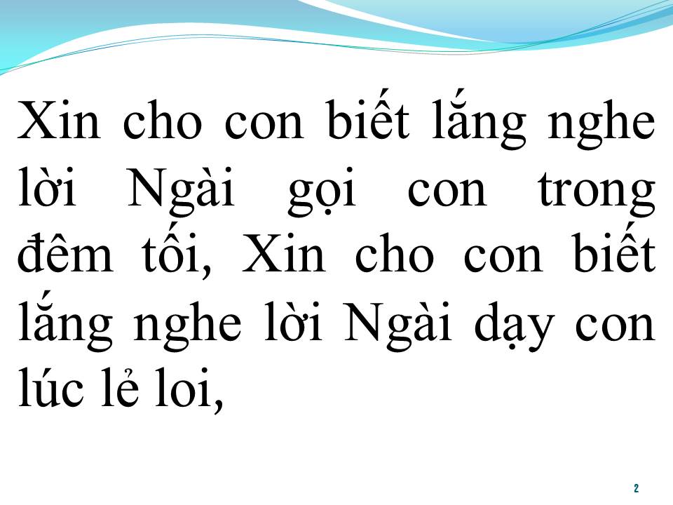 Lời bài hát LẮNG NGHE LỜI CHÚA