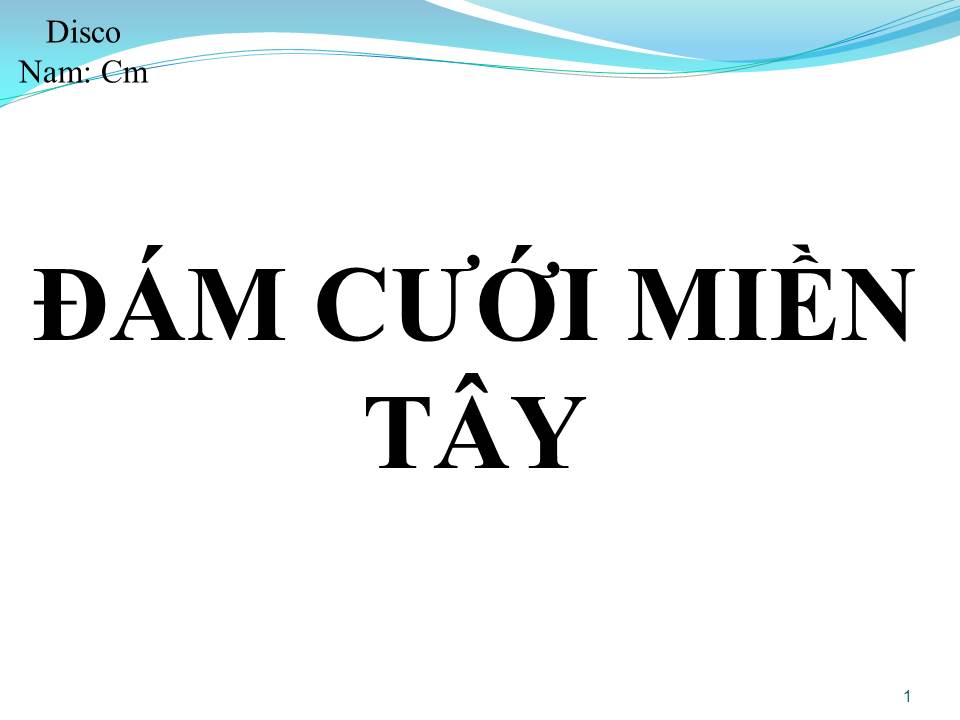 Lời bài hát ĐÁM CƯỚI MIỀN TÂY
