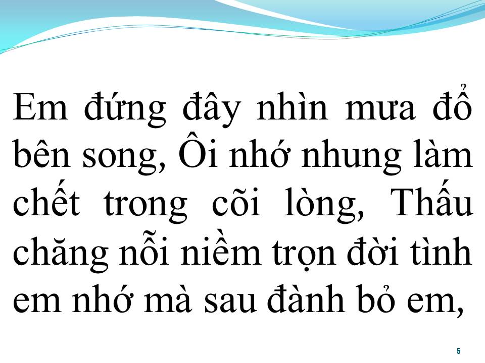 Lời bài hát SAU LƯNG MÙA MƯA
