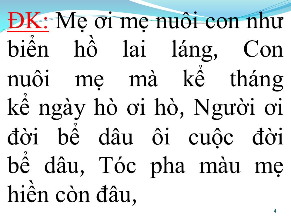 Lời bài hát CHÍN THÁNG MƯỜI NGÀY