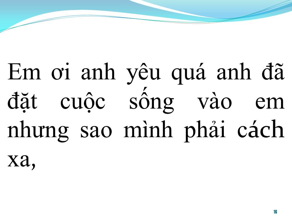 Lời bài hát CHUYỆN TÌNH TÔI