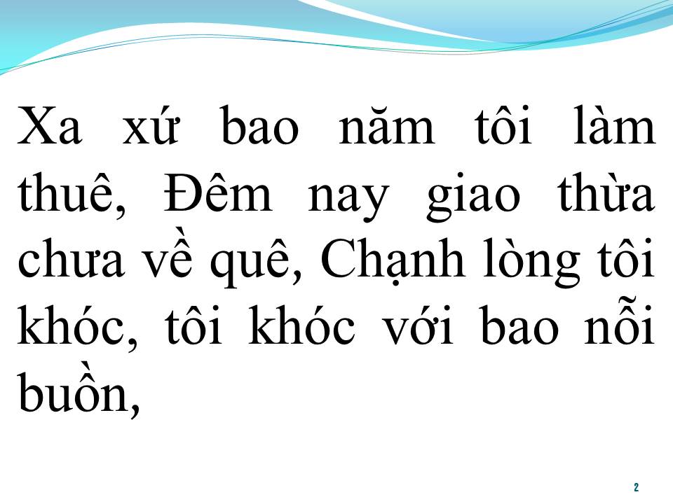 Lời bài hát GIAO THỪA XA XỨ