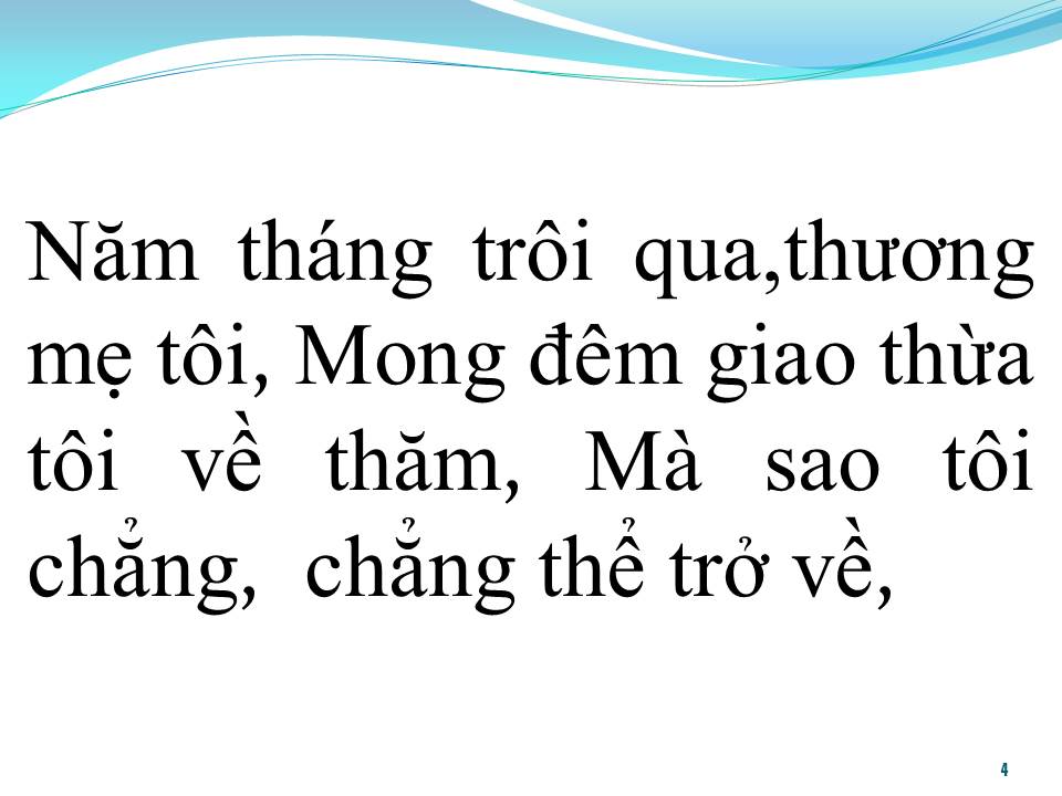 Lời bài hát GIAO THỪA XA XỨ