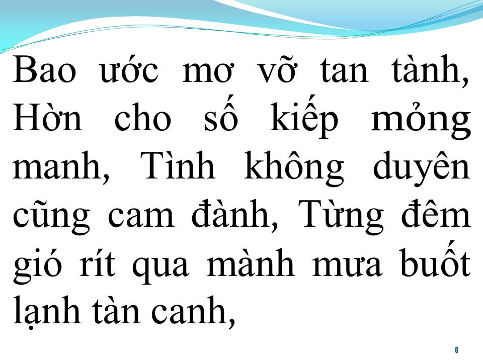 Lời bài hát MƯA LẠNH TÀN CANH