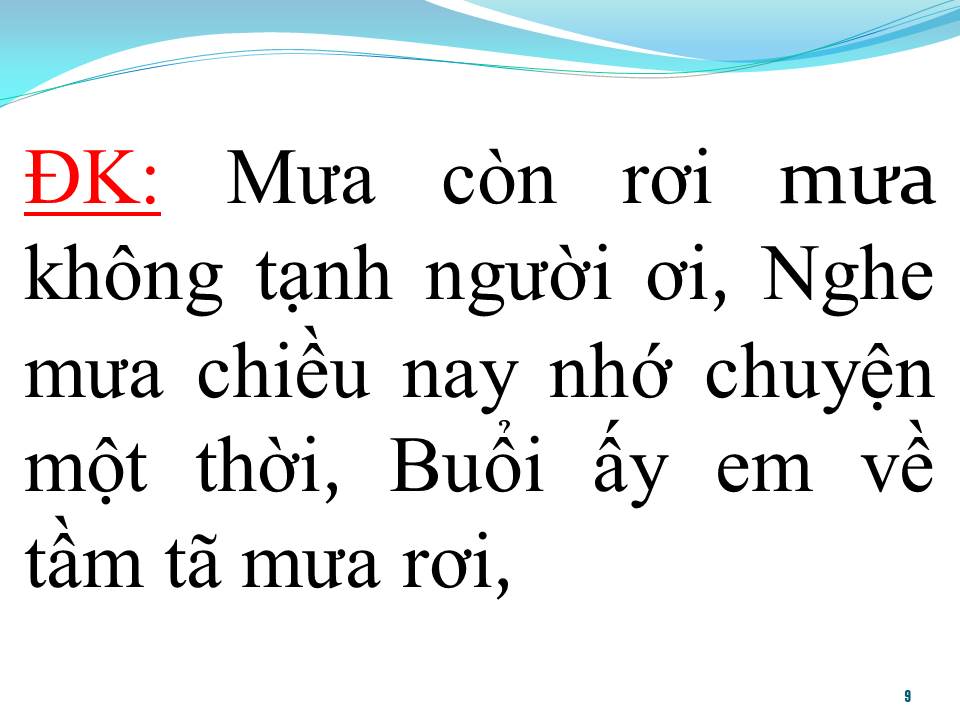 Lời bài hát MƯA LẠNH TÀN CANH