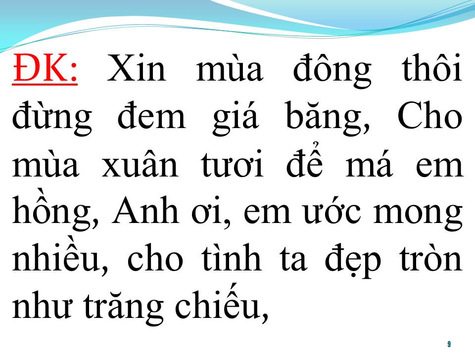 Lời bài hát BÀI CA CỦA NÀNG