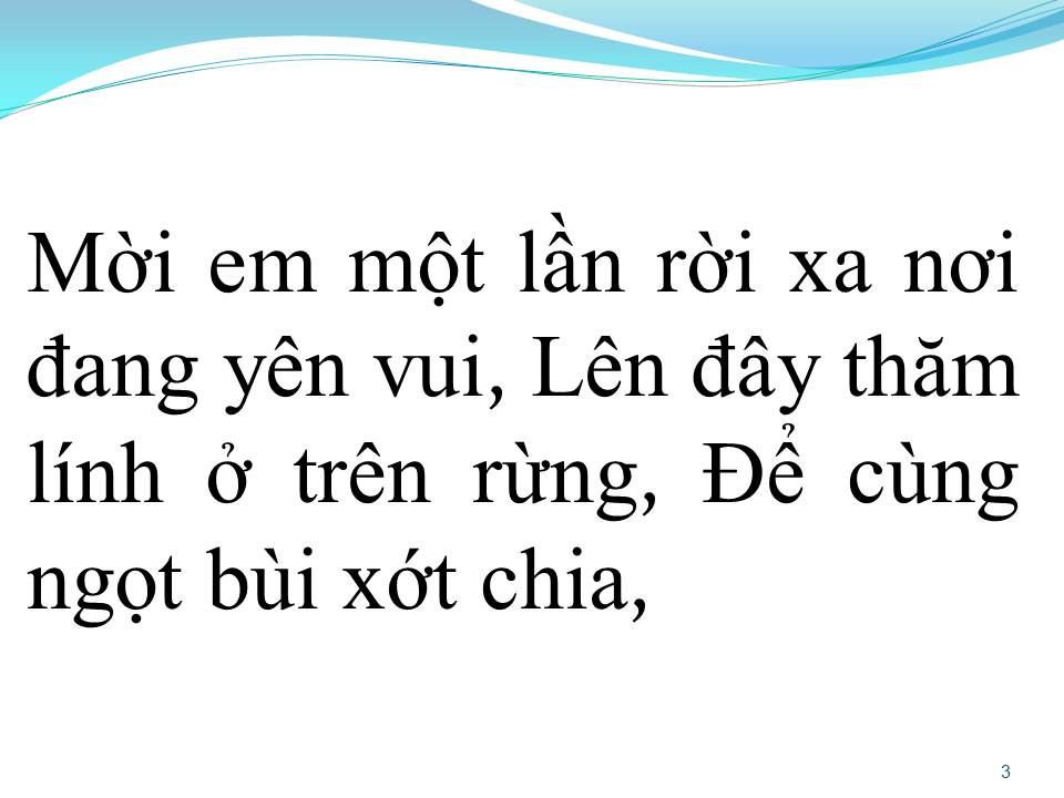 Lời bài hát THƯ XUÂN TRÊN RỪNG CAO