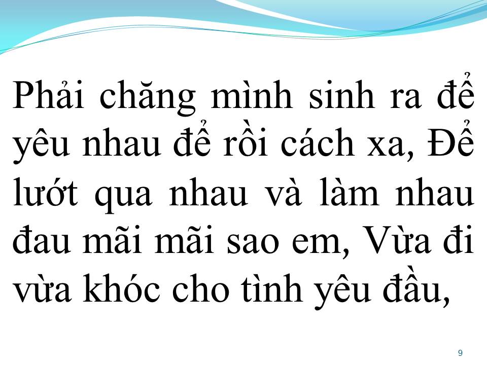 Lời bài hát VỪA ĐI VỪA KHÓC