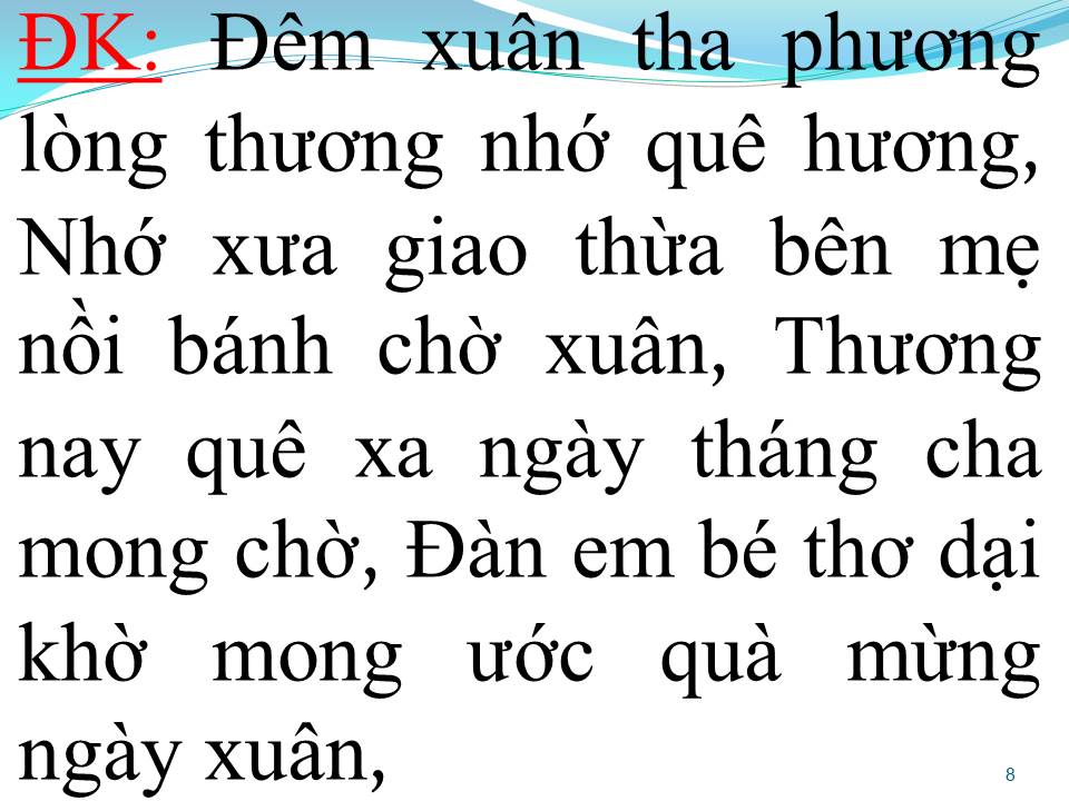 Lời bài hát MÙA XUÂN XA QUÊ