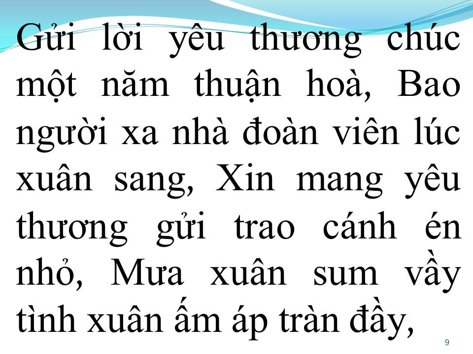 Lời bài hát MÙA XUÂN XA QUÊ