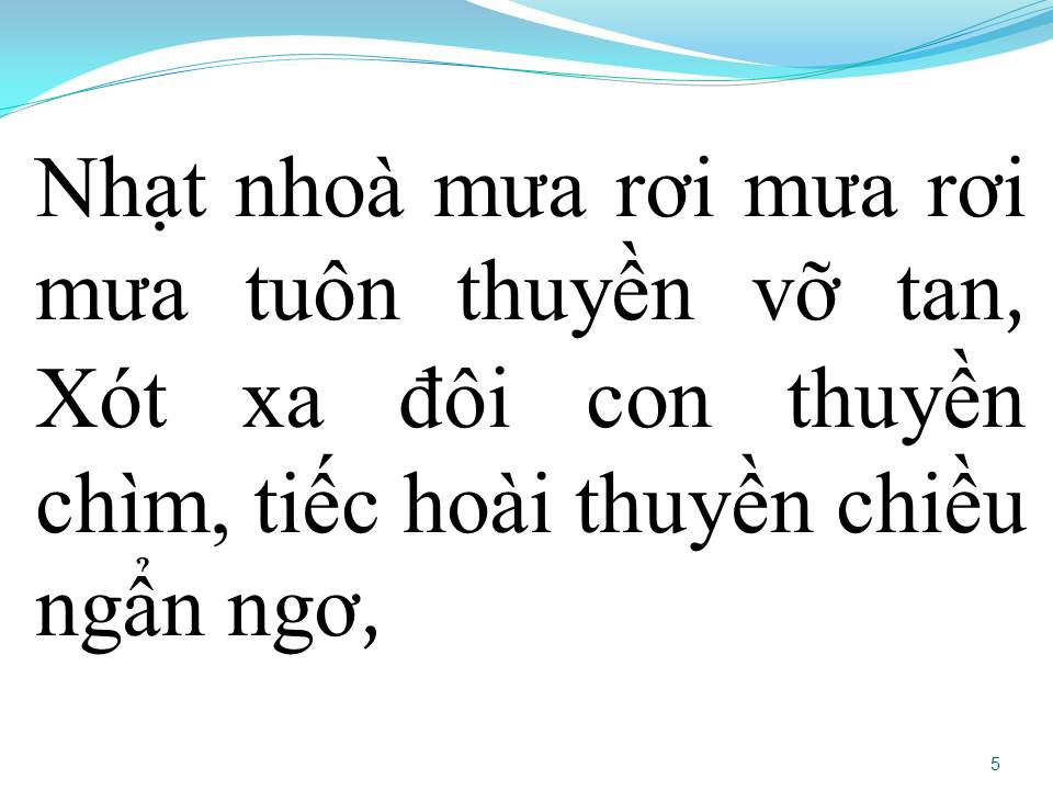 Lời bài hát THUYỀN GIẤY CHIỀU MƯA