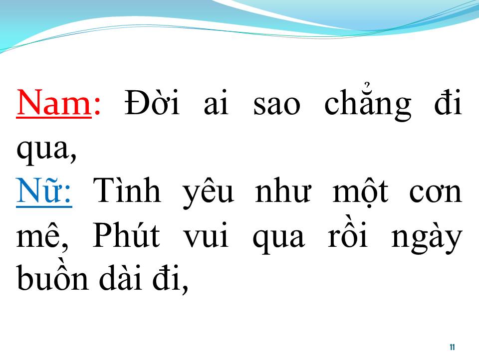 Lời bài hát NHƯ MÔT CƠN MÊ (SONG CA)
