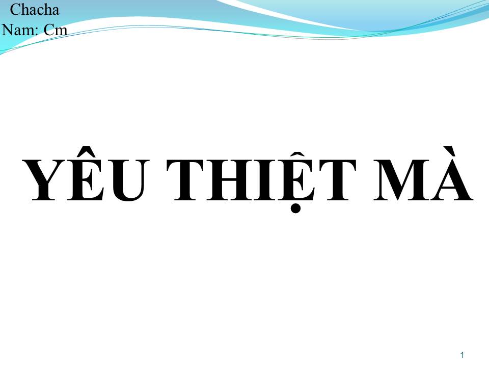 Lời bài hát YÊU THIỆT MÀ