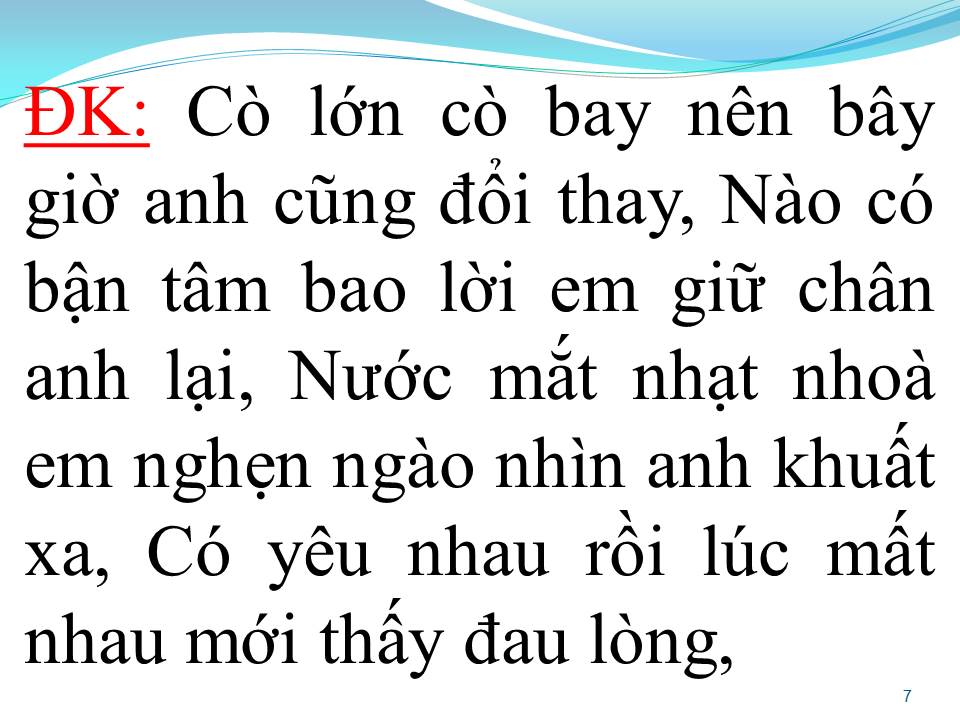 Lời bài hát BẾN BẾN SÔNG BUỒN