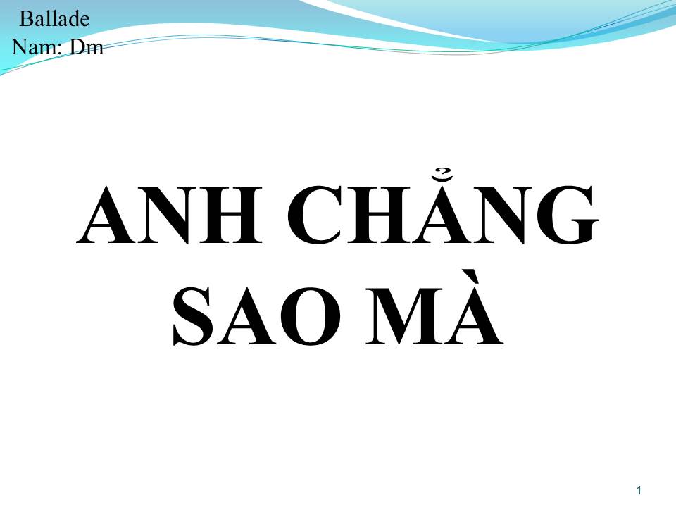 Lời bài hát ANH CHẲNG SAO MÀ