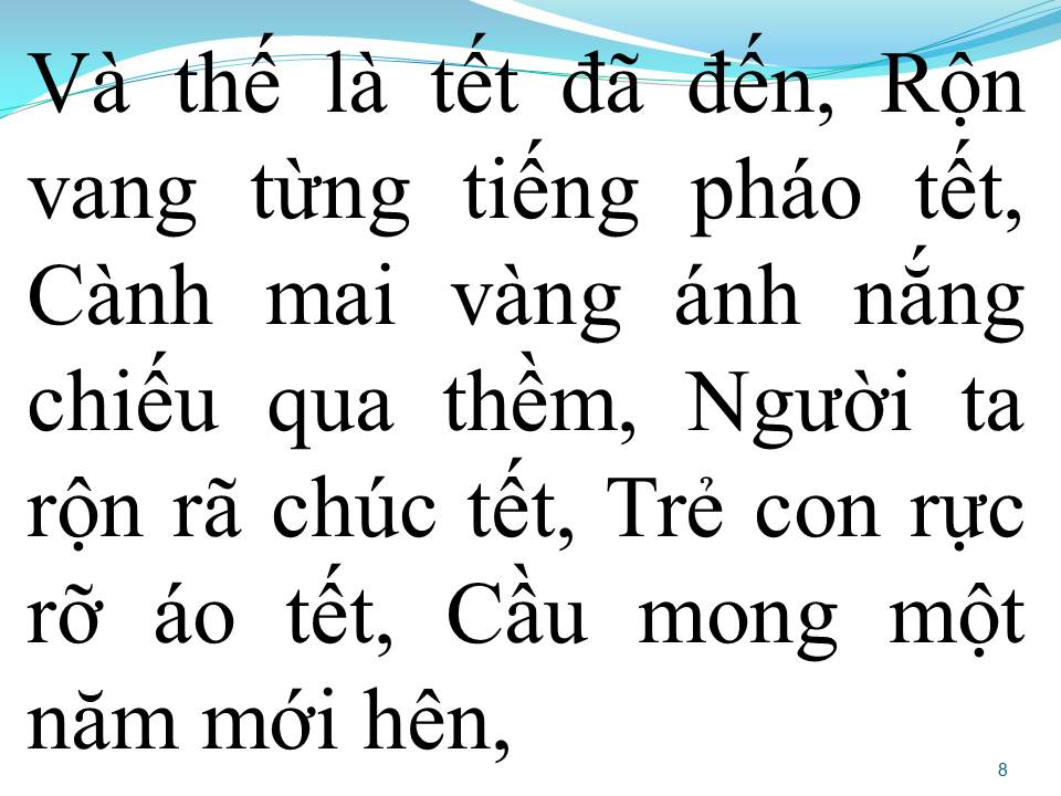 Lời bài hát VUI NHƯ TẾT