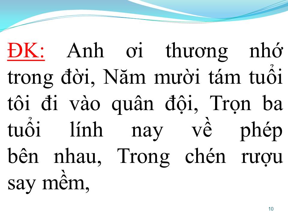 Lời bài hát TÌNH BẠN TÌNH LÍNH