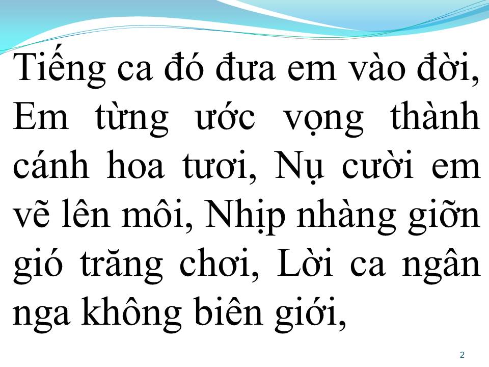 Lời bài hát TIẾNG CA ĐÓ VỀ ĐÂU