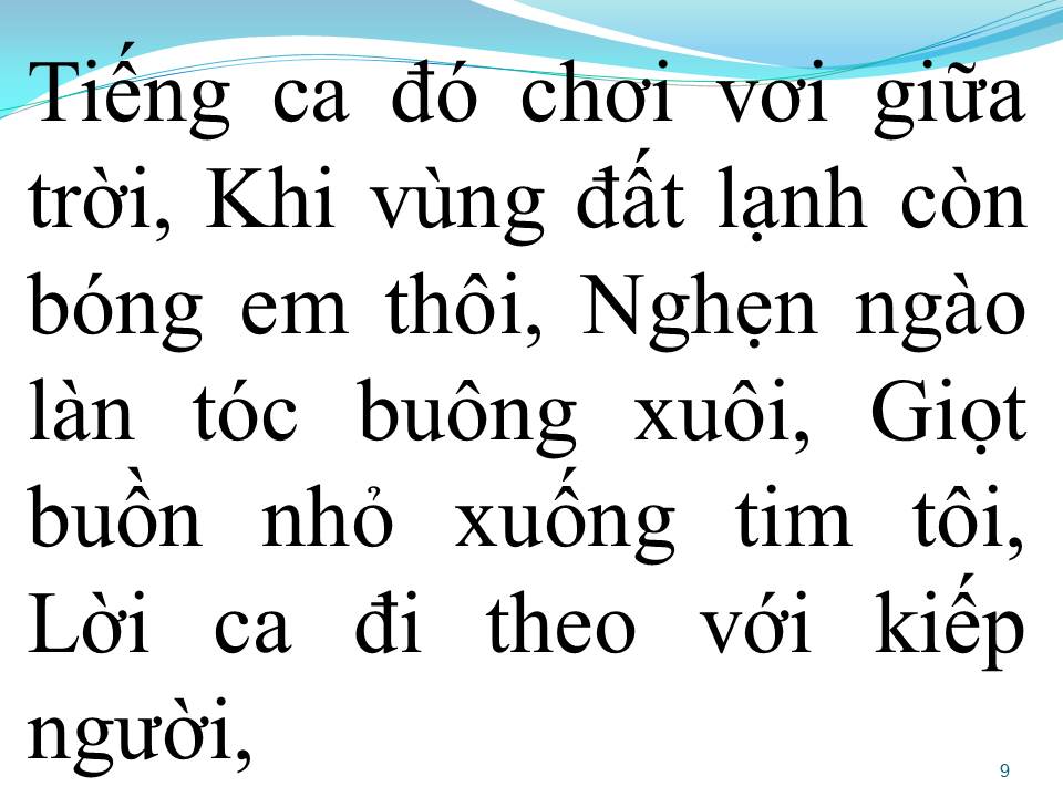 Lời bài hát TIẾNG CA ĐÓ VỀ ĐÂU