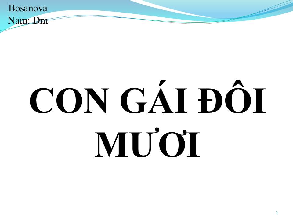 Lời bài hát CON GÁI ĐÔI MƯƠI