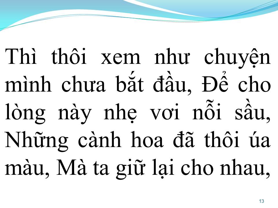 Lời bài hát CHUYỆN NHƯ CHƯA BẮT ĐẦU