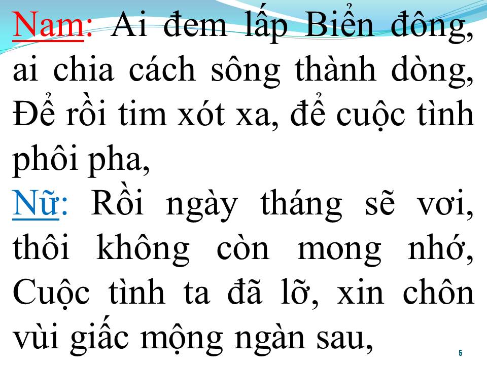 Lời bài hát ÁO MỚI NGÀY MAI (SONG CA)