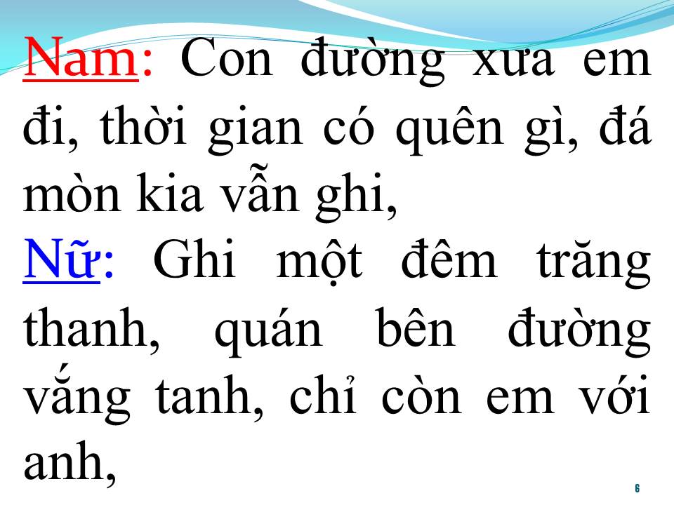 Lời bài hát CON ĐƯỜNG XƯA EM ĐI (SONG CA)