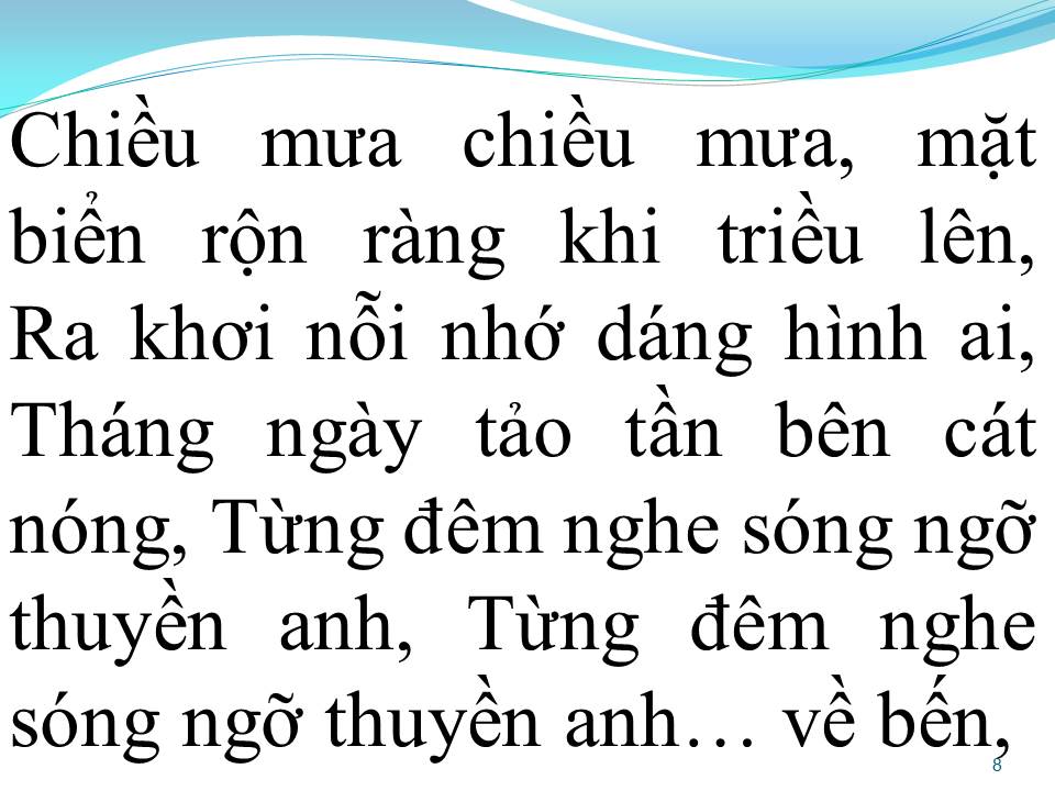 Lời bài hát MƯA BIỂN