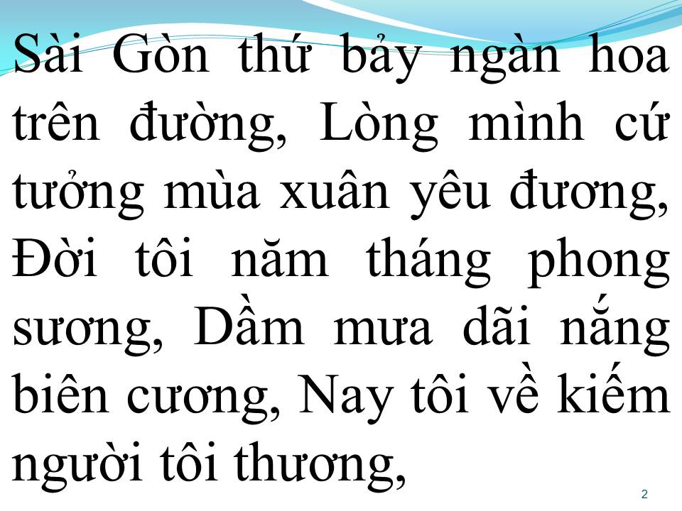 Lời bài hát SÀI GÒN THỨ BẢY