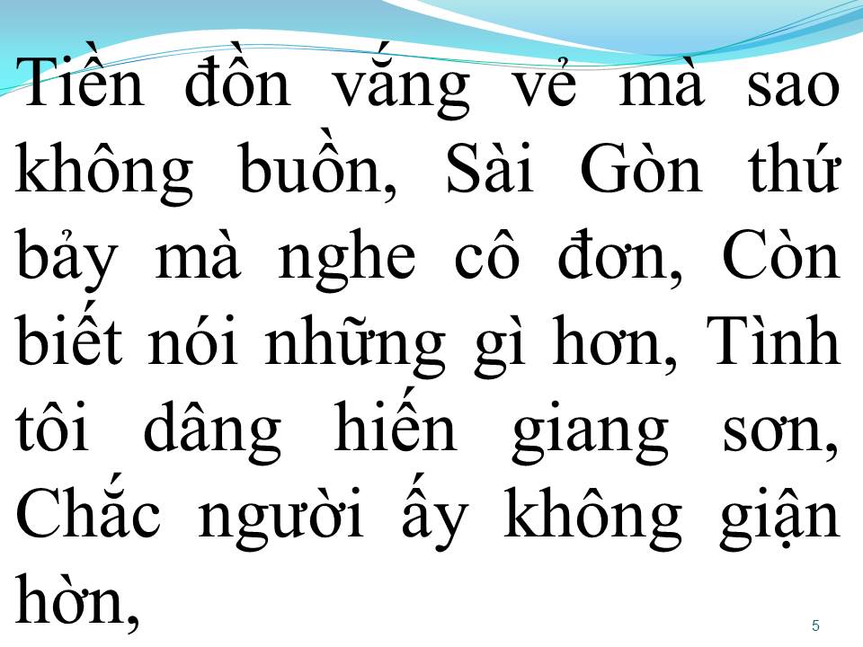 Lời bài hát SÀI GÒN THỨ BẢY