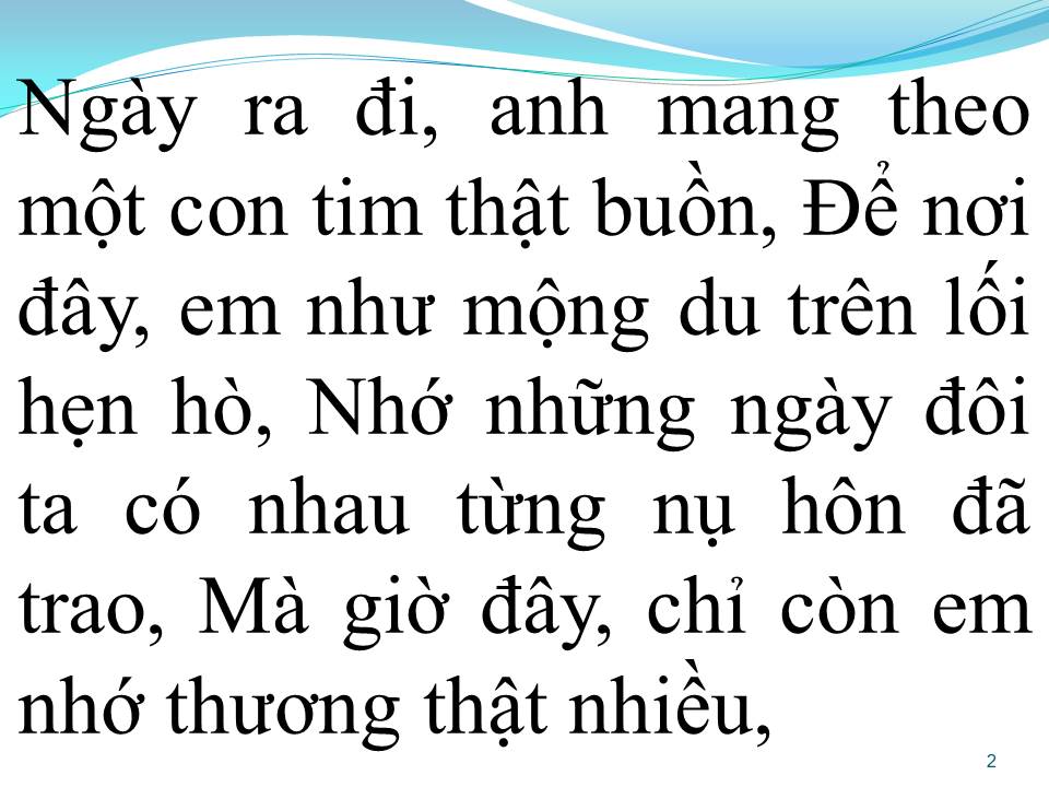 Lời bài hát NHỚ ANH