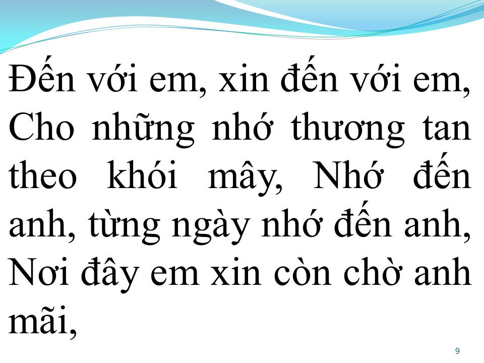 Lời bài hát NHỚ ANH