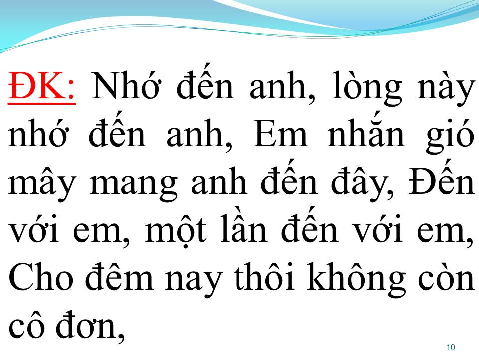 Lời bài hát NHỚ ANH