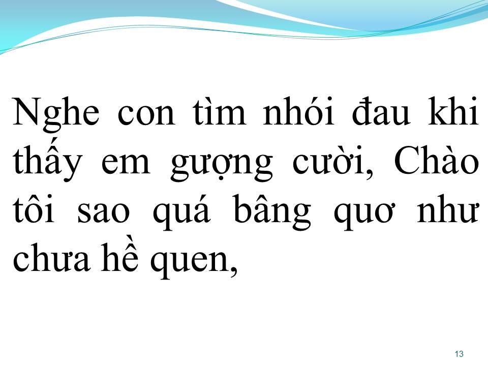 Lời bài hát NỔI NHỚ NƠI CON TIM MỒ CÔI