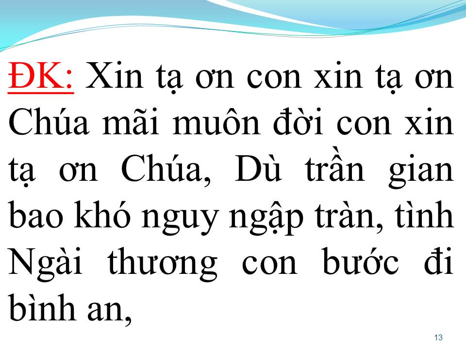 Lời bài hát KHÚC CA TẠ ƠN