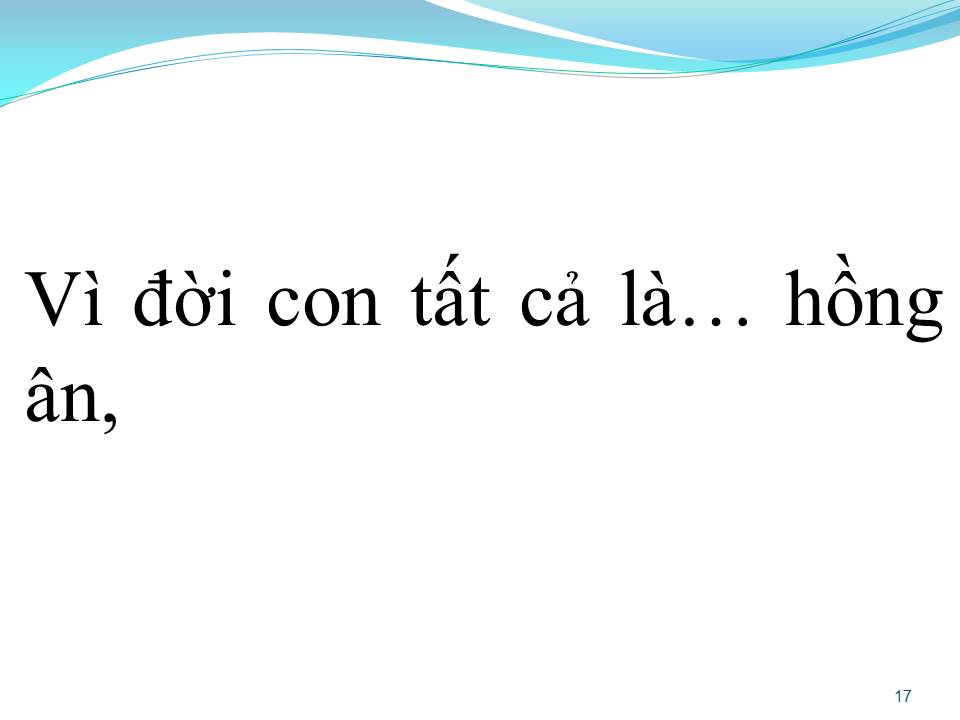 Lời bài hát KHÚC CA TẠ ƠN