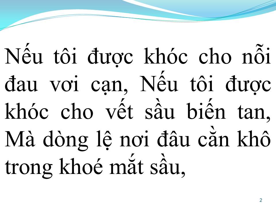 Lời bài hát DÒNG LỆ KHÔ