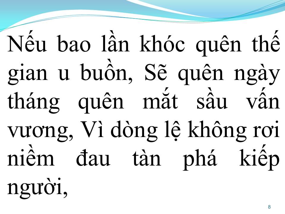 Lời bài hát DÒNG LỆ KHÔ