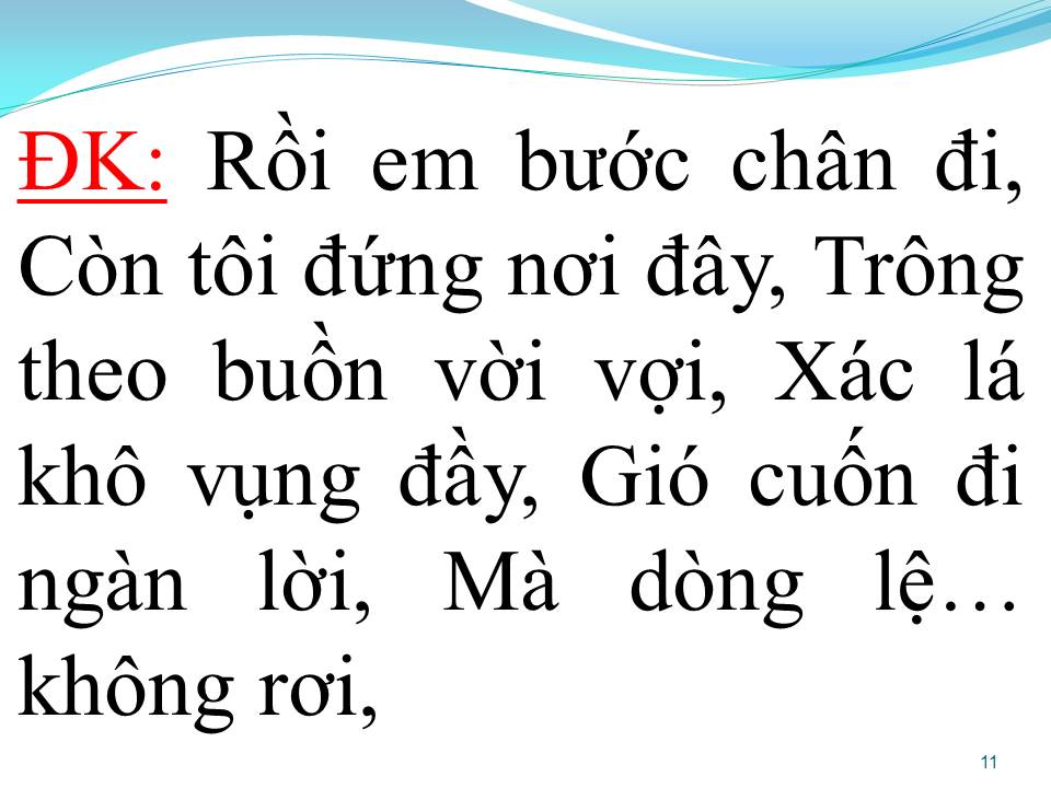 Lời bài hát DÒNG LỆ KHÔ