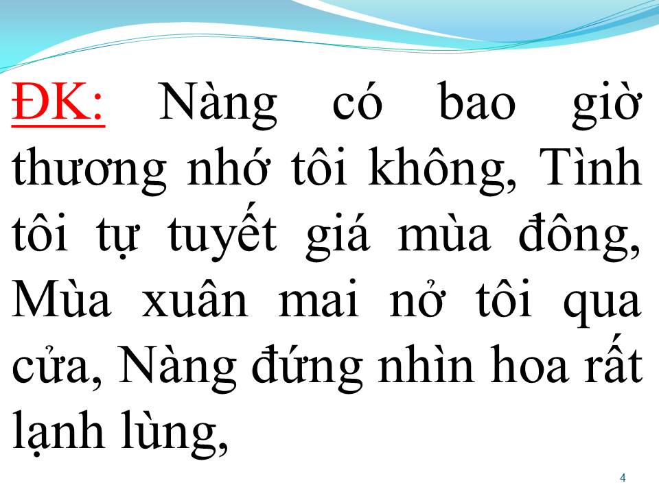 Lời bài hát CHUYỆN TÌNH HOA MAI